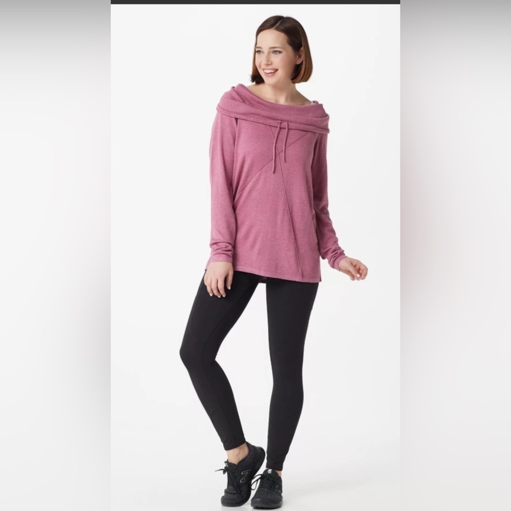NWT Zuda Rose Ecovero Drapey Cowl Neck Sweater Medium